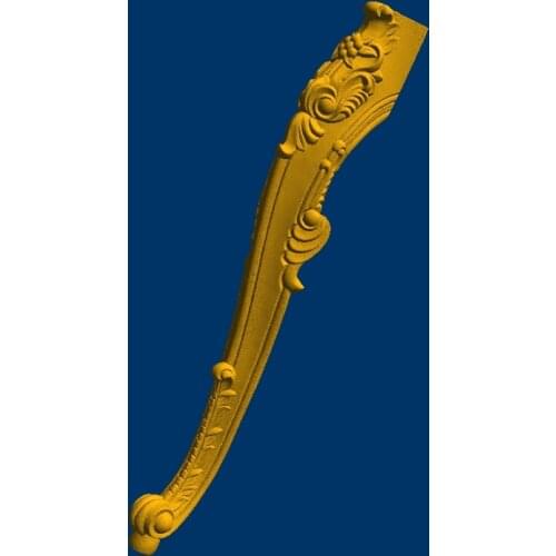 3D STL model for CNC Router mill relief design furniture sofa leg 36