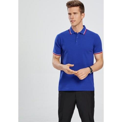 Polo Shirt Men 2021 Brand Short Sleeve Clothing Wine Fashion Lapel casual collar slim fit plus size Stritching Business Luxury