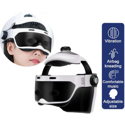 Electric Head Massager Helmet Scalp Brain Relax Heating Helmet Air Pressure Vibration Therapy Massager Muscle Stimulator