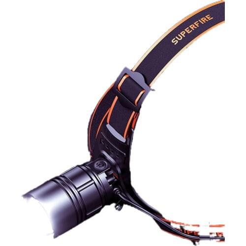 Zoom headlight glare rechargeable night fishing sea fishing catch the bright head-mounted high-power long life