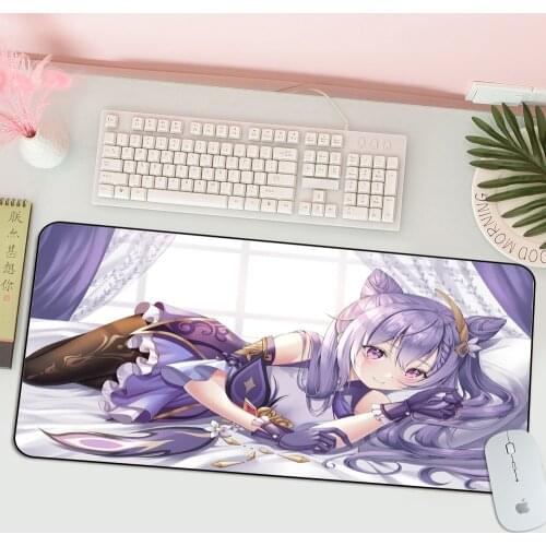 Non Slip PC Genshin Impact Comfort Mouse Mat Gaming Mousepad Keqing Wholesale Gaming Pad Mouse Kawaii Mousepad