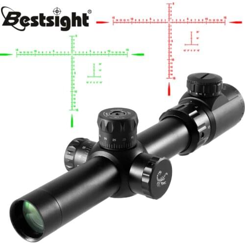 2.5-8X24 SF Hunting Scope with LOCK Green Red Illuminated Side Parallax Adjustment Tactical Scope Sniper Airsoft Air Guns
