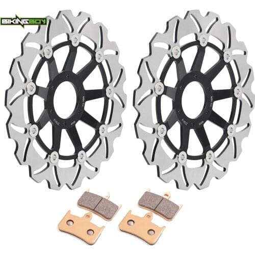 BIKINGBOY Front Brake Discs Disks Rotors Pads For Honda CBR 900 RR Fireblade 1992 1993 CBR900RR N P 296mm Full Set Stainless