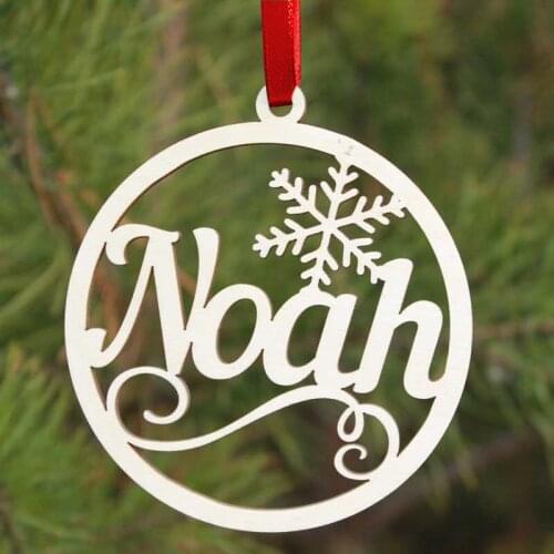 Personalized Wooden Ornaments Christmas Decoration Gifts Family Gifts Holiday Ornament With Name Personalized Decor