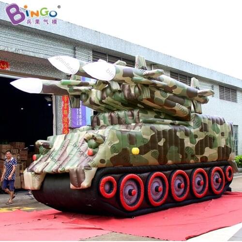 Personalized 7x2.8x3.8 meters inflatable missile tank / army inflatable tank / inflatable army tank for sale toys