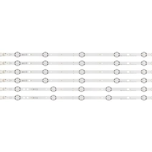 6pcs/set 49 inch LED TV Backlight Strip for VESTEL 490DRT VNB A/B-TYPE REV0.8 VES490UNDS 49L3753DB 49HE4000 JVC LT-49C770(A)
