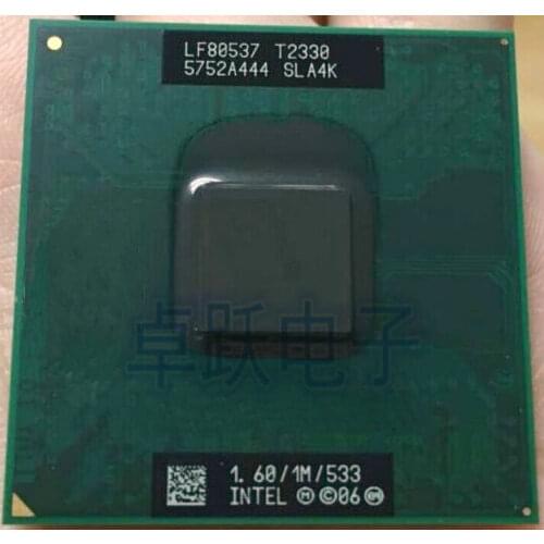 Intel Laptop CPU T2330 SLA4K 1.60/1M/533 scrattered pieces Free shipping