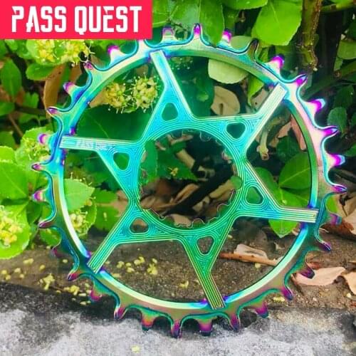 Pass Quest GXP Straight-Mounted 3mm Offset Titanium-Plated Round Positive And Negative Gear XX1 X01 GX X9 Bicycle Sprocket