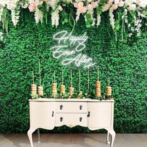 OHANEONK LED Neon Sign Light of Happily Ever After Letter Name Personalized Neon sign Custom For Party Wedding Sign Decorative