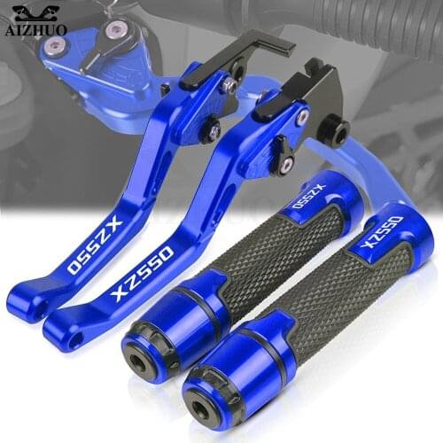 XZ550 Adjustable CNC Brakes Clutch Levers Handle Bar FOR YAMAHA XZ550 XZ 550 1982-1986 1985 1984 1983 Motorcycle Handlebar Grips