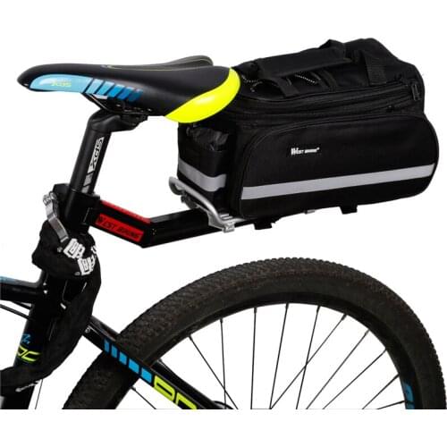 The Rear Shelf of Bicycle Carrier, Aluminum Alloy Support, Load-bearing 10kg Bike Accessories Flashlight Action Camera Phone
