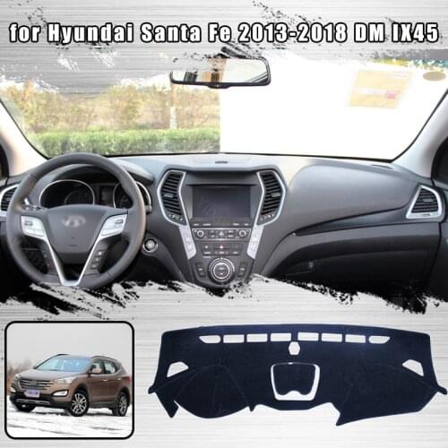 For Hyundai Santa Fe 2013-2018 DM IX45 Dashmat Dashboard Cover Dash Cover Mat Protective Carpet Styling