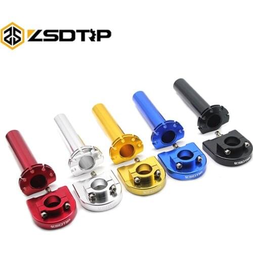 ZSDTRP 5 Colors Universal 7/8" 22mm CNC Aluminum Handlebar Quick Action Throttle Twist Grips For Pit Dirt Bike Motorcycle