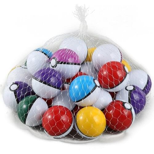 50pcs/Set Pokemoned figures cartoon Pet Elf Ball Pokeball lot Creative Model Anime Toy Master Ball Pocket Pokemoning Ball 4.8CM