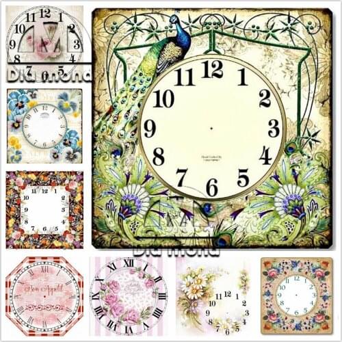 Full Square Round Drill Diamond Painting Flower Clock Landscape Embroidery Cross Stitch 5D Diy Mosaic Wall Art Home Decor Gifts