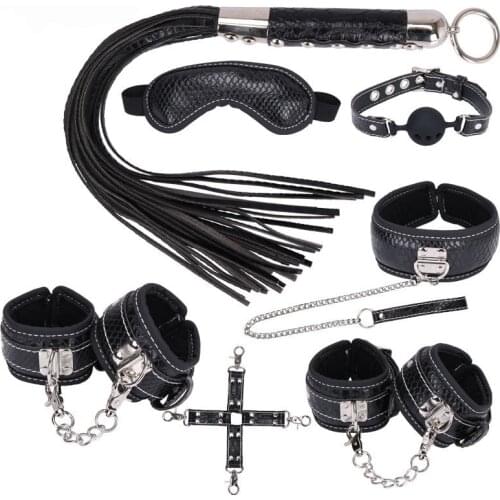 Bdsm bondage couples sex toys 8pcs/set cosplay slave adult games full body bondage erotic sex games Multiple styles can choose