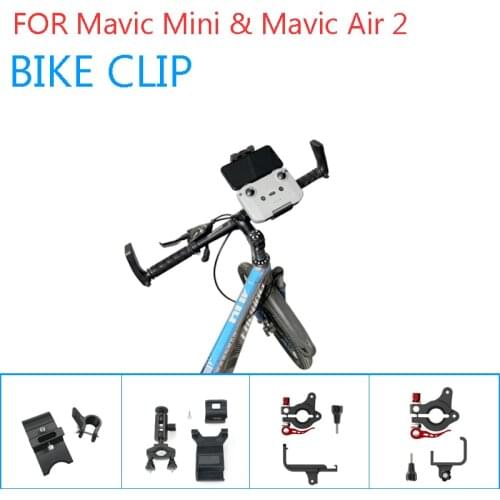Mavic Air 2 Remote Controller Bike Clip Bicycle Bracket Holder Phone Monitor Clamp Fix Mount for DJI Mavic Mini/2/Air Accessory