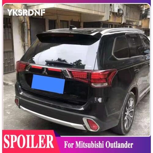For Mitsubishi Outlander 2013 2014 2015 2016 2017 2018 2019 White Red Rear Trunk Boot Lip Wing Tail Black Spoiler Car Styling
