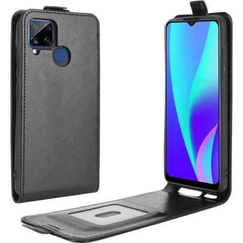 For OPPO Realme C15 Case Cover Flip Leather Case For OPPO Realme C15 Vertical Wallet Leather Case For OPPO Realme C15