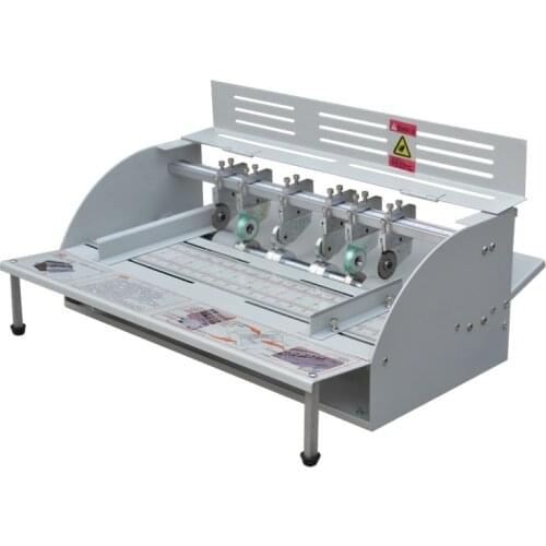 Electric Paper Creasing Machine 460MM Book Cover Creasing Cutting and Creasing Creaser Electric Paper Creasing Machine XH