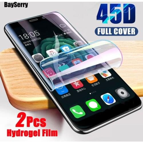 2Pcs 45D Screen Hydrogel Film For Samsung Galaxy S21 S20 S10 S9 S8 Plus 5G Protector Film For Samsung Note 10 9 Plus S21 Ultra