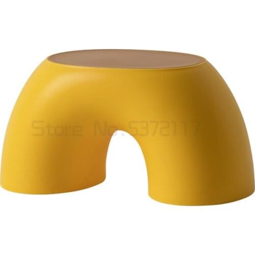 Creative rainbow stool simple circular stool home mellow comfortable stool durable anti slip shoe changing stool