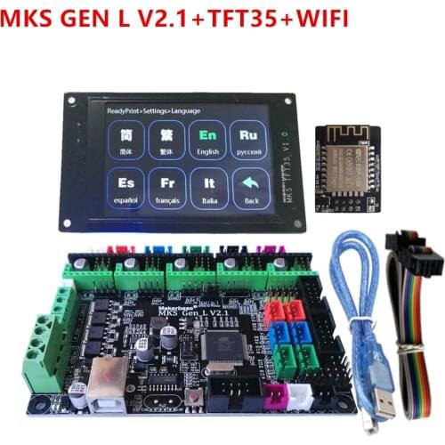 MKS GEN L 2.1 mainboard MKS WIFI module MKS TFT35 lcd TFT 35 display controller suite 3D printer control unit diy starter kit