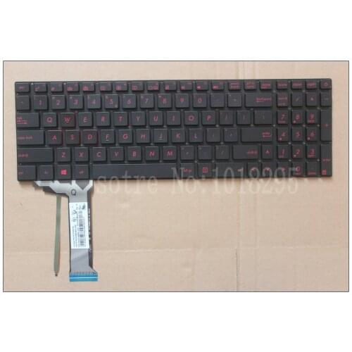 New Laptop Keyboard for Asus G58 G58JM G58JW G58VW Series With Red Backlit US