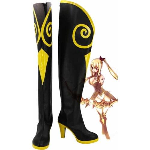 Fairy Tail Lucy Heartfilia Spirit Cosplay Shoes Anime Boots