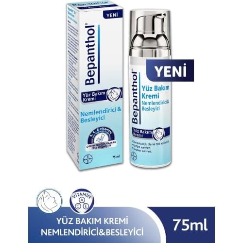 Nourishing moisturizing Face Care Cream 75 ml A,C, E vitamins içeriri sensitive skin uydundur