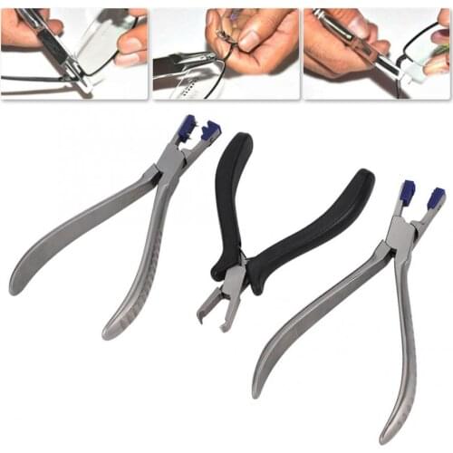 3pcs Rimless Eyeglasses Plier Optical Eyeglasses Adjusting Pliers Repairing Kit Eyewear Repairing Tools Set Accessories