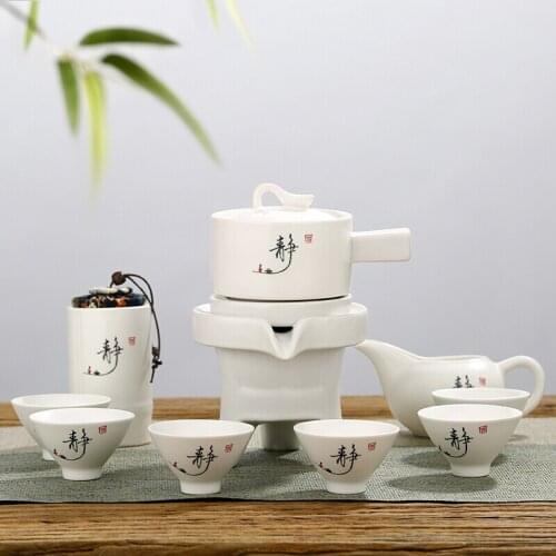 Kungfu Teaware Semi-automatic Lazy Tea Maker Set Ceramic Teaware Tea Maker Set Kungfu Teapot