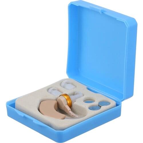 Portable Hearing Aid Mini Ear Sound Amplifier Adjustable Ear Hearing Amplifier Aid Kit Tone Hearing Aids for the Deaf/Elderly