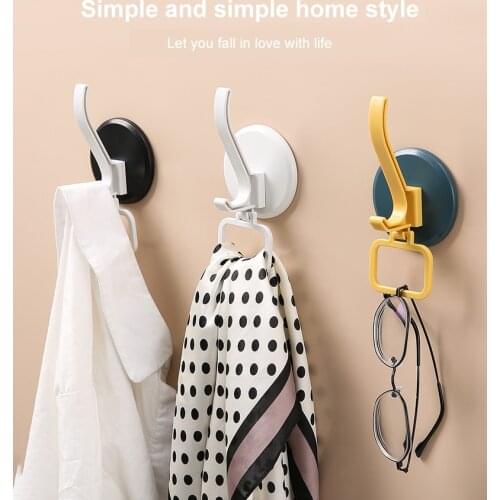 Punch-free Strong Self Adhesive Seamless Hook Multifunctional Hook Door Wall Hangers Towel Scarf Clothes Bag Key Holder Hook