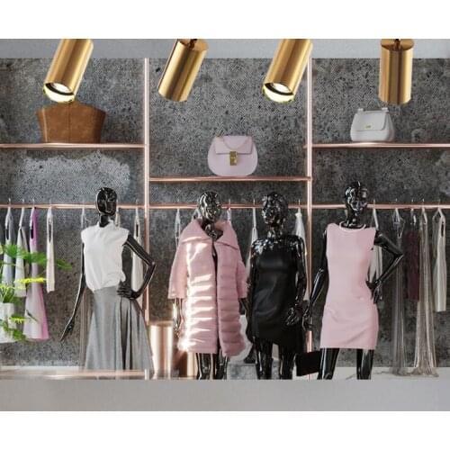 Nordic gold bright decoration spot light living room dining room household sky tube light cloakroom clothing shop LED track spot