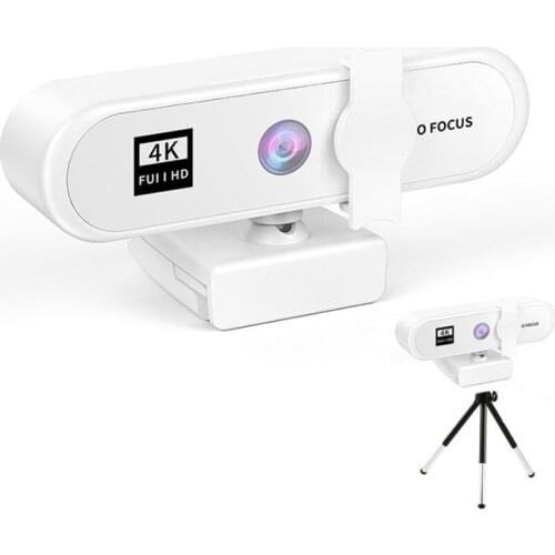 4K Full HD Webcam 8MP Webcam For PC Computer Laptop Autofocus 1080P Webcam With Microphone Lens Cover Webcam for Live broadcast