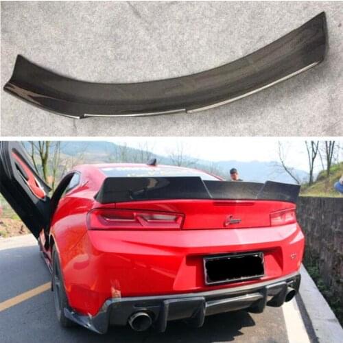 High Quality REAL CARBON FIBER REAR WING TRUNK LIP SPOILER FOR Chevrolet Camaro 2016 2017 2018 2019 2020