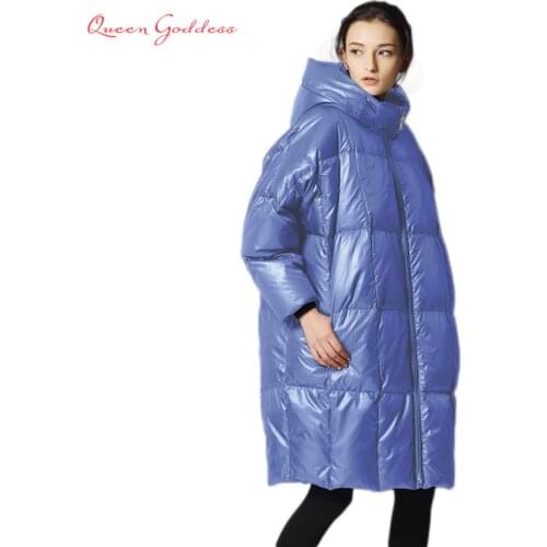 Female is long down jacket women 2020 parkas fashion casual loose filled 90% white duck coat cold weather plus size outwear