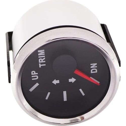 0~190o hm Trim Gauge UP-DN Balance Gauge with Lcd Backlight for Boat