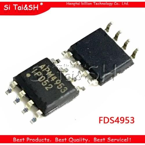 10PCS/lot FDS4953 TC4953 4953 APM4953 SI4953 CEM4953 ME4953 SOP8 IC General purpose