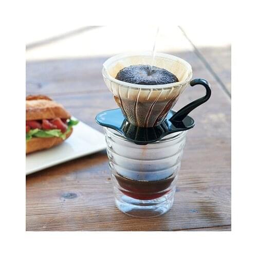 100Pcs V60 Coffee Filter Papers Unbleached Original Wooden Drip Paper Cone Shape Espresso Coffee Brew kitchen accessories tool