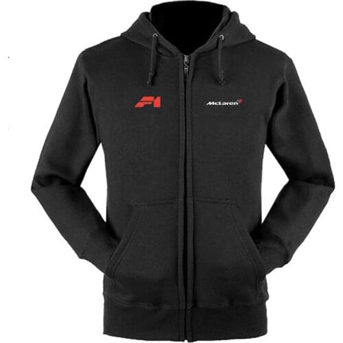 2021 McLaren logo zipper sweatshirts coat custom 4S shop zipper hoodie jacket