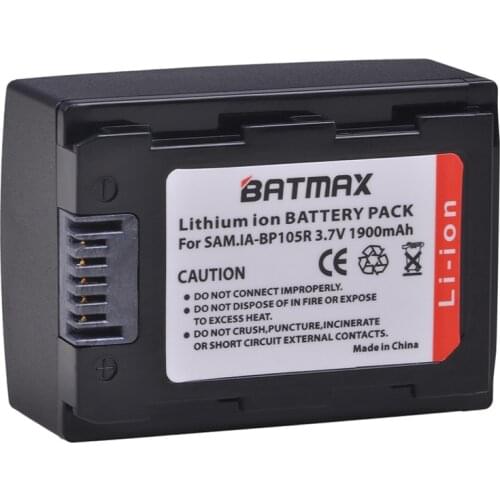1Pc 1900mAh IA-BP105R IABP105R BP105R IA-BP210R IABP210R BP210R Battery for SAMSUNG SMX-F500 F501 F530 HMX-F900 F910 F920 H320