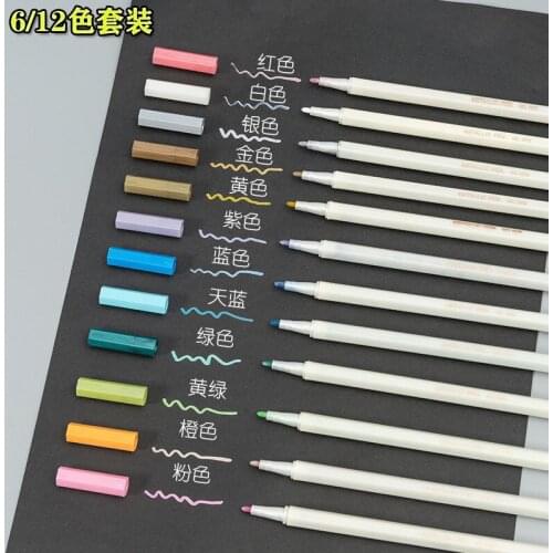 Album DIY Kraft Black Cardboard Special Photo Photo Paper Hard Marker Pen Metal Pen Pearlescent Water-based Paint Pen