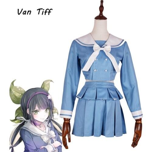 Anime Danganronpa V3 Killing Harmony Tenko Chabashira Cosplay Costume Girl Dangan Ronpa Shirt Skirt School Uniform Disfraz Women