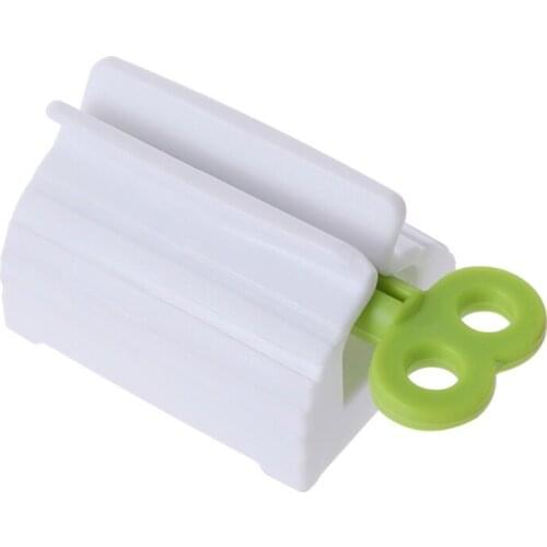 Automatic Toothpaste Squeezer Multifunction Rotate Tube Press Manual Facial Cleanser Dispenser with Seat Stand Holder