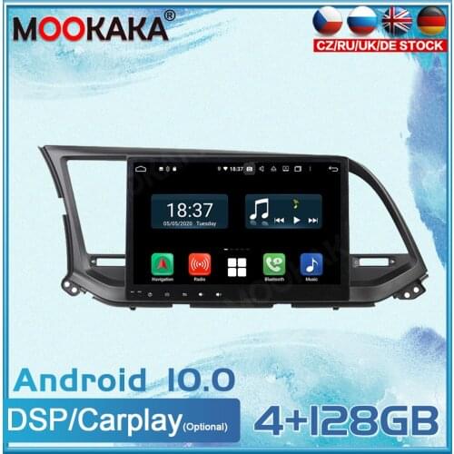Android 10 For HYUNDAI Elantra 2016 Car Multimedia Player GPS Navigation Head Unit Auto Radio Stereo Tape Recorder Carplay
