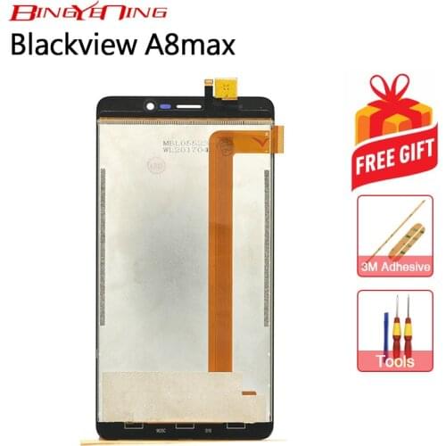 BingYeNIing New Original For Blackview A8 Max Touch Screen+ LCD Display Assembly Replacement