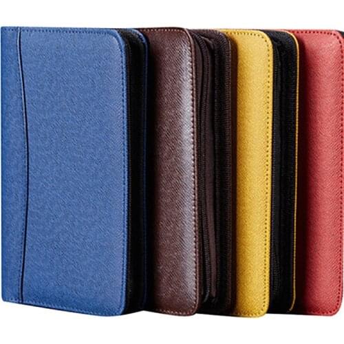A5/A6/B5 Zipper Notebook With Calculator Business Stationery Travel Journal Notebook Document Bag Can Customize Logo