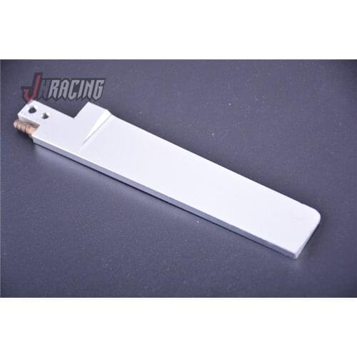 CNC precision machined all-metal rudder blades with water suction holes for RC boat